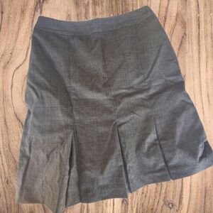Loft plaid skirt with pleats purple and gray size 0 petite